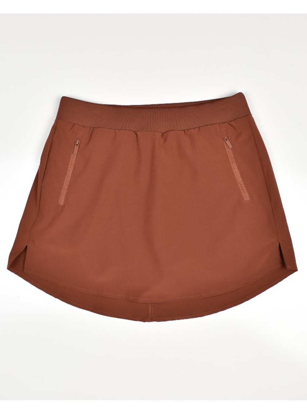 Rae Mode Skort Skirt Fleece Lined Brown - S